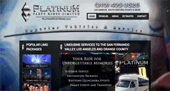 Desktop Screenshot of platinumpartyrides.com
